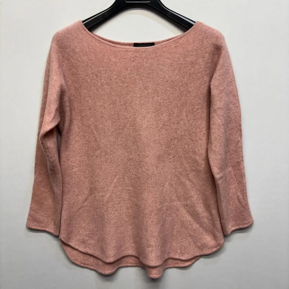 Charter Club Women 100% Cashmere Sweater Size Large Pink D120 -9